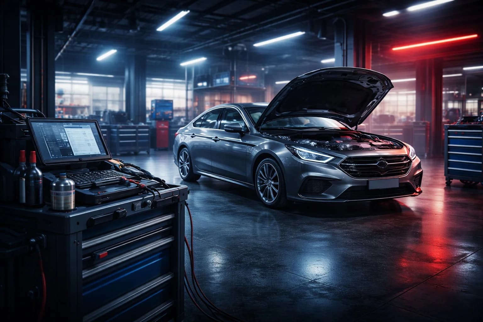 Servizi auto in Svizzera: diagnostica, manutenzione e consulenza professionale – MultimarcaGarage Servizi auto professionali Svizzera – officina moderna con diagnostica computerizzata e auto in manutenzione